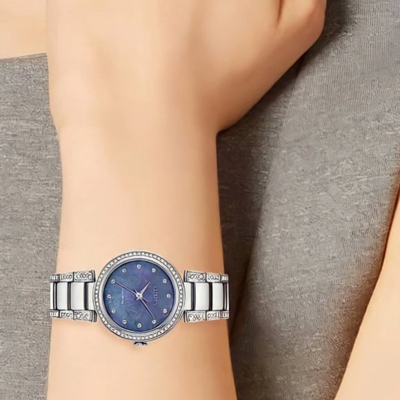 Citizen Women\'s Diamond 28mm Blue Dial Watch main image 5